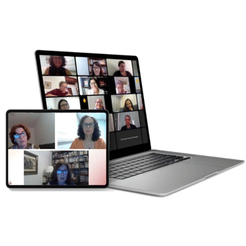 Professores e especialistas participam de encontros virtuais do curso de Educação Infantil na Perspectiva Pikleriana, promovendo discussões, estudos e trocas de experiências sobre o desenvolvimento e o cuidado na primeira infância.