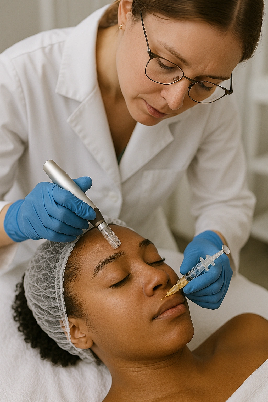 Sequência clínica de microagulhamento com bioestimuladores