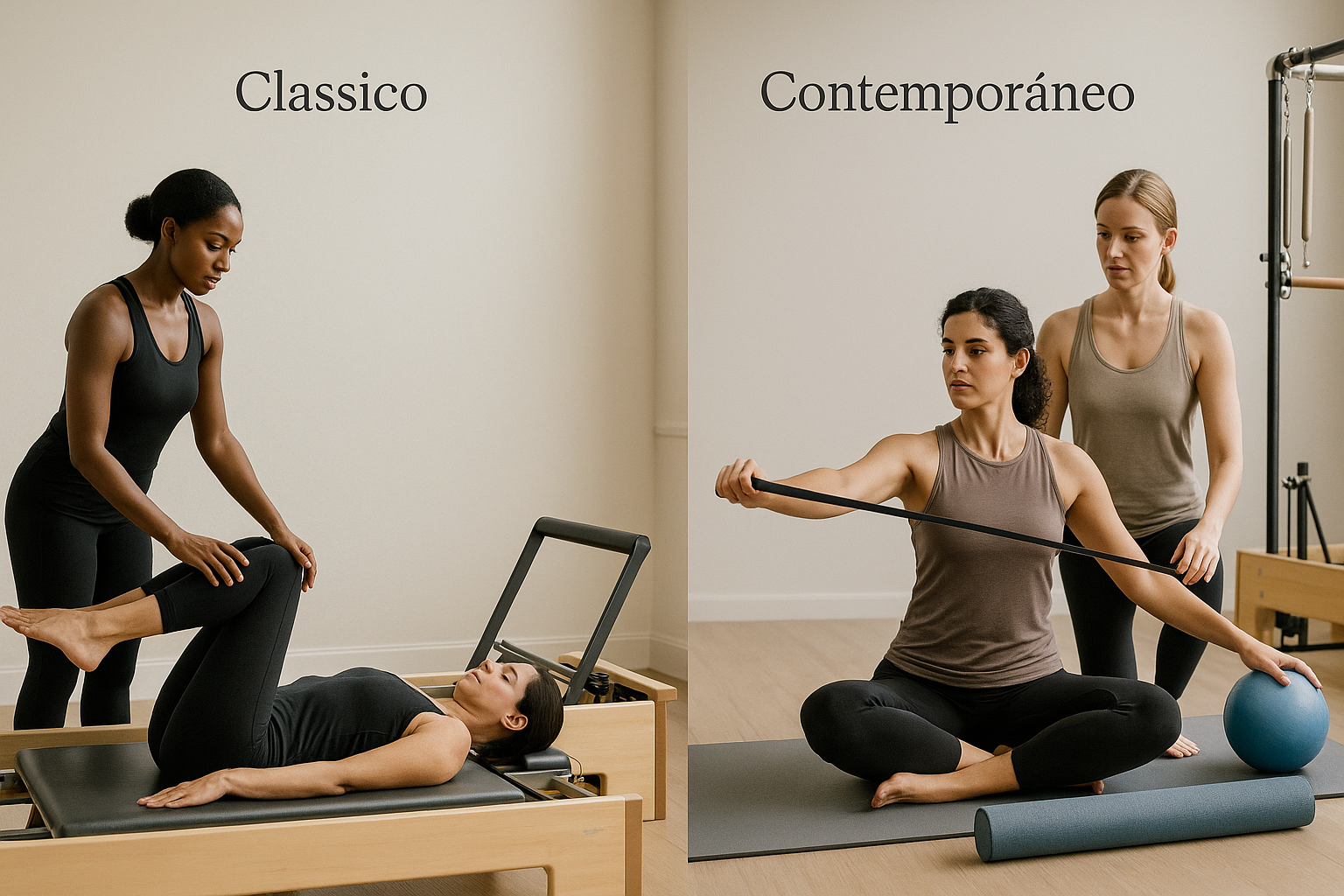 Pilates clássico e contemporâneo aplicados à prescrição terapêutica