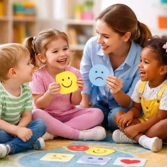 Crianças vivenciando diferentes formas de aprendizagem em um ambiente inclusivo
