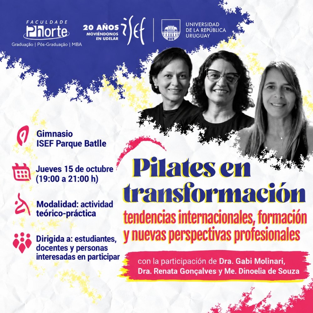 Formação em Pilates: cartaz da jornada internacional no ISEF